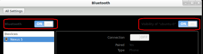 ubuntu bluetooth settings